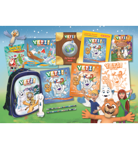 Yeti and Friends One Year Course Premium Pack with Talking Pen and School bag 